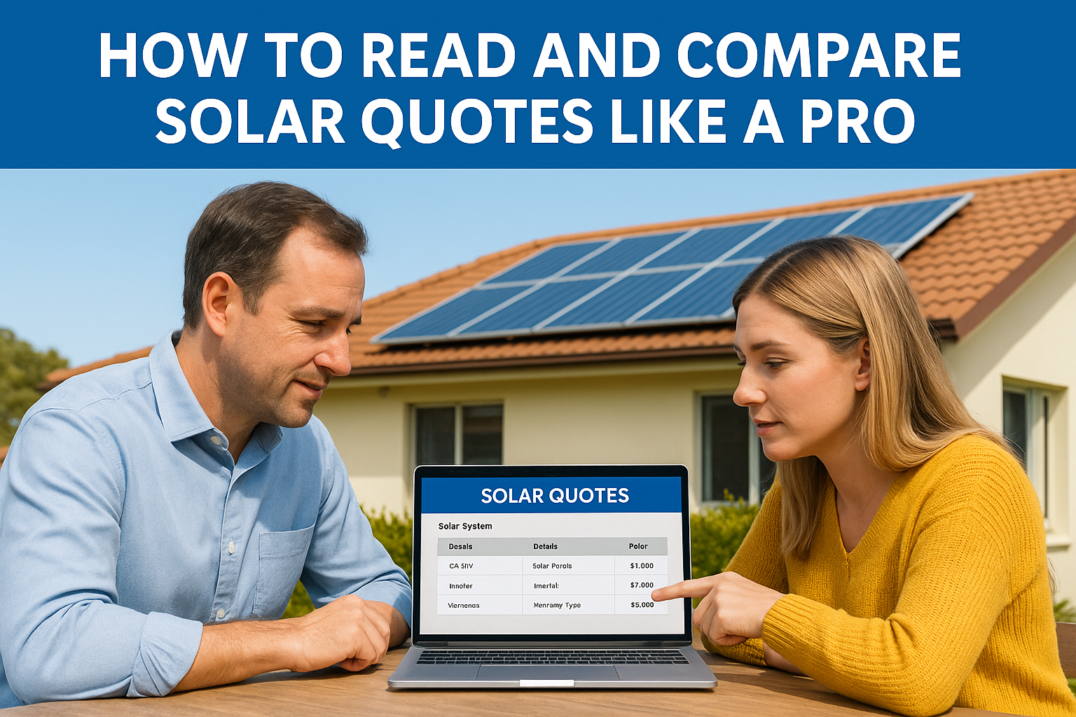 How to Read and Compare Solar Quotes Like a Pro